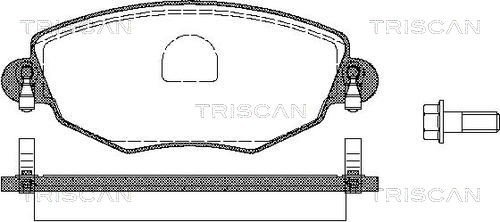 Brake Pad Set, disc brake TRISCAN 811016005