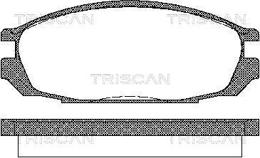 Brake Pad Set, disc brake TRISCAN 811014010