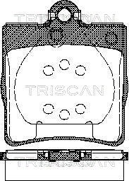 Brake Pad Set, disc brake TRISCAN 811023018