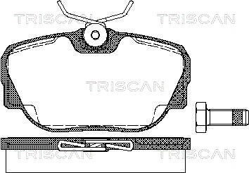 Brake Pad Set, disc brake TRISCAN 811011922