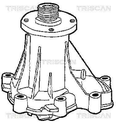 Water Pump, engine cooling TRISCAN 860023010 2