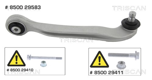 Control/Trailing Arm, wheel suspension TRISCAN 850029583