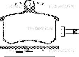 Brake Pad Set, disc brake TRISCAN 811010116