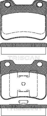 Brake Pad Set, disc brake TRISCAN 811028005