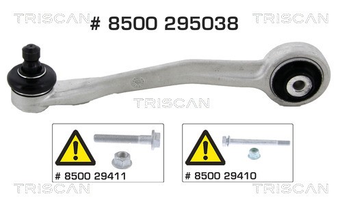 Control/Trailing Arm, wheel suspension TRISCAN 8500295038