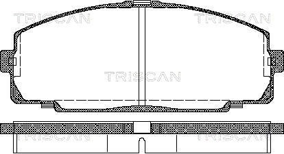 Brake Pad Set, disc brake TRISCAN 811013016