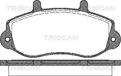 Brake Pad Set, disc brake TRISCAN 811010526