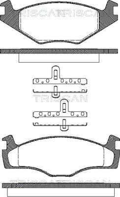 Brake Pad Set, disc brake TRISCAN 811010104