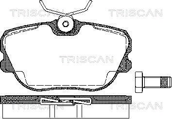 Brake Pad Set, disc brake TRISCAN 811065973