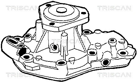 Water Pump, engine cooling TRISCAN 860025001 2