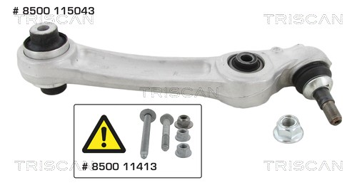 Control/Trailing Arm, wheel suspension TRISCAN 8500115043