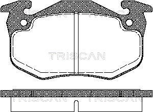 Brake Pad Set, disc brake TRISCAN 811025177