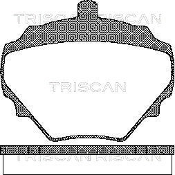 Brake Pad Set, disc brake TRISCAN 811017004