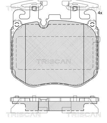 Brake Pad Set, disc brake TRISCAN 811011066