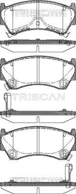 Brake Pad Set, disc brake TRISCAN 811014008