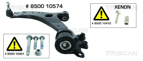 Control/Trailing Arm, wheel suspension TRISCAN 850010574