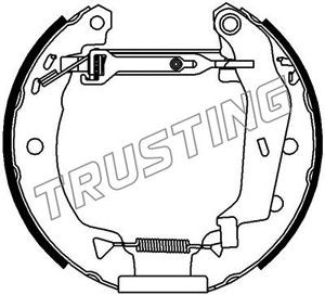 Brake Pad Set, disc brake TRUSTING 6150 2