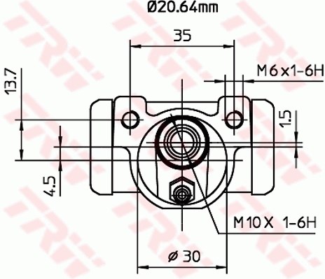 Wheel Brake Cylinder TRW BWF262 2