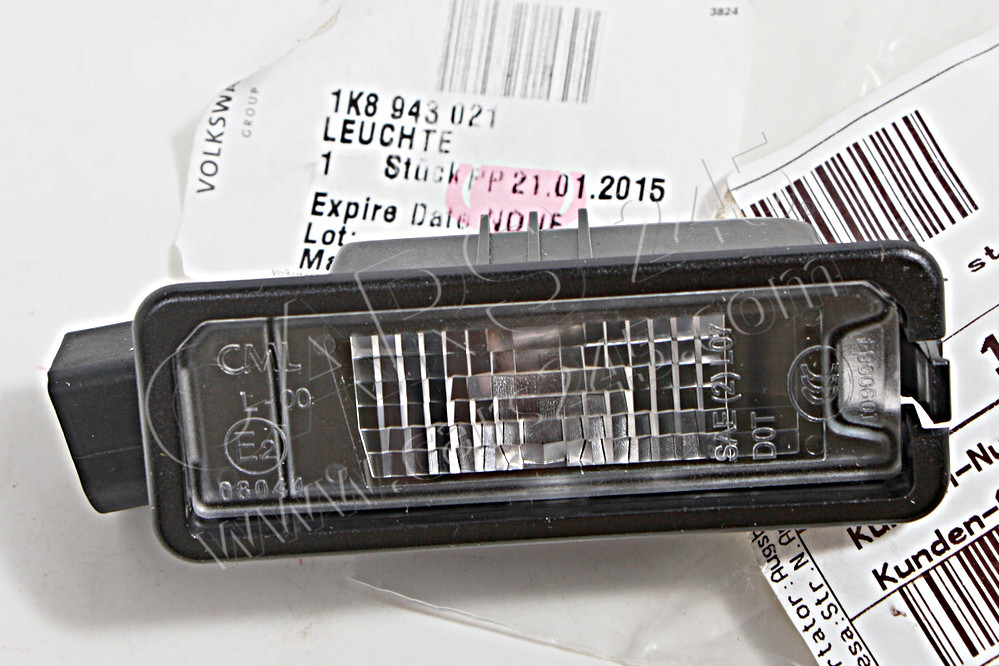 Licence plate light AUDI / VOLKSWAGEN 1K8943021 3