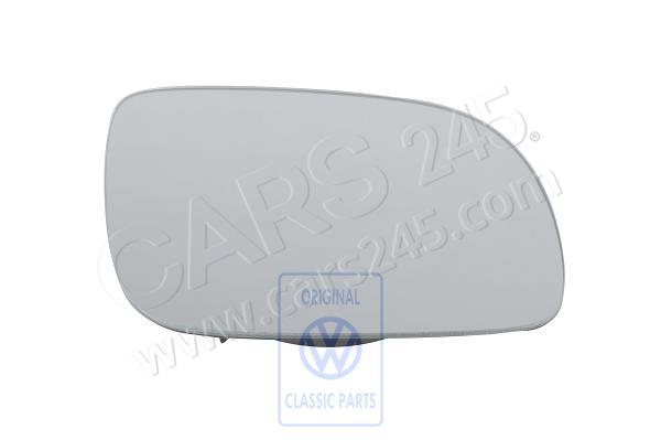 Mirror glass (convex) heated with carrier plate right, right lhd, right outer AUDI / VOLKSWAGEN 3B1857522C
