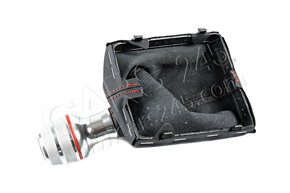 Gearstick knob (alu) with gearstick trim (leather) AUDI / VOLKSWAGEN 8V0863278GHVI 2
