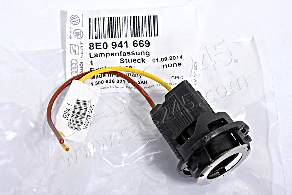 Bulb holder 2 pin AUDI / VOLKSWAGEN 8E0941669 3