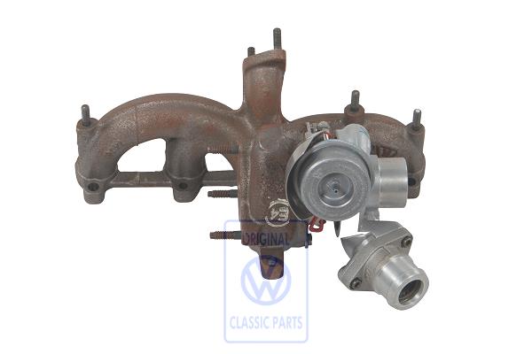 Exhaust manifold with turbo- charger AUDI / VOLKSWAGEN 038253056C