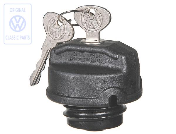 Cap, lockable, not for one key locking system for fuel tank AUDI / VOLKSWAGEN 191201551A