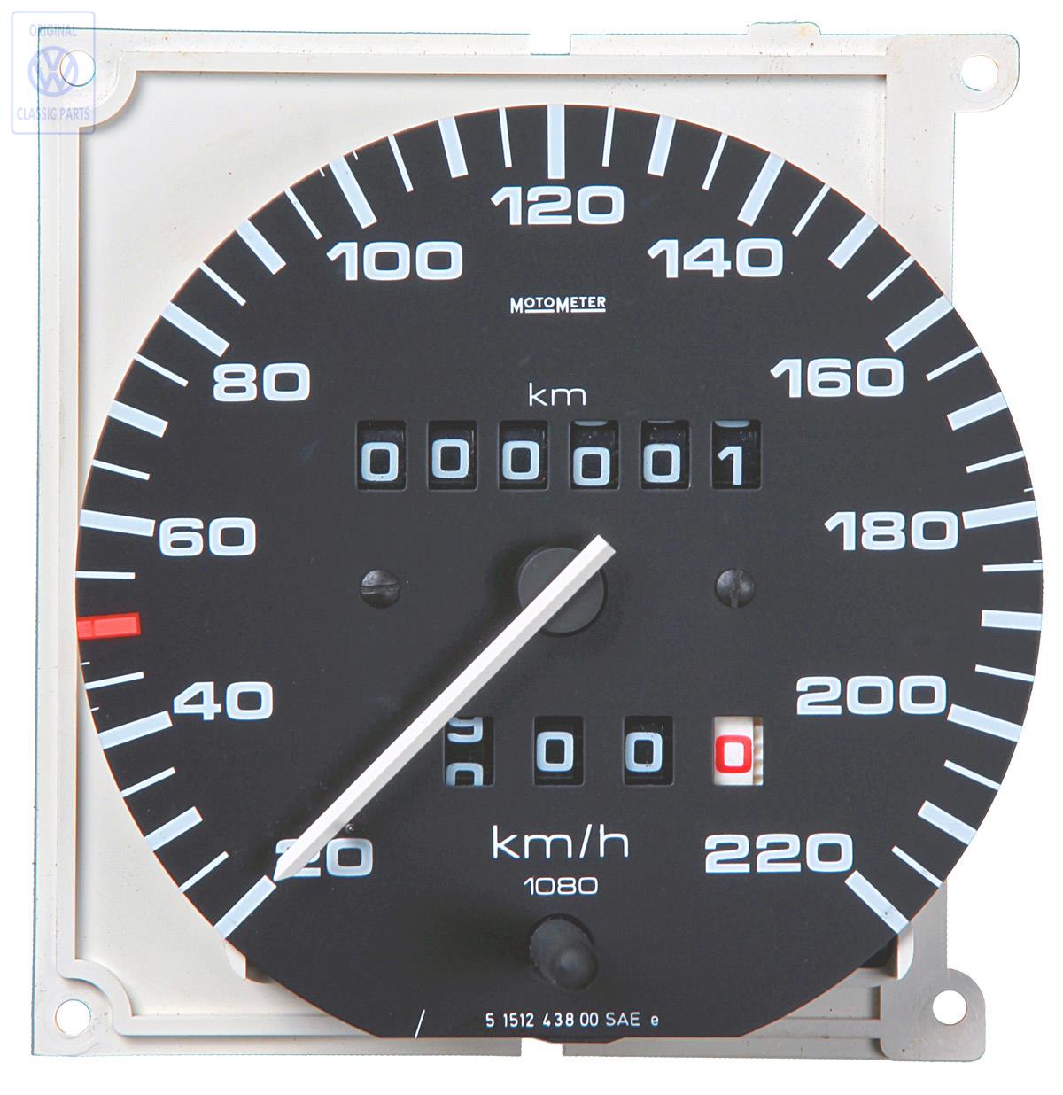 Speedometer with kilometre trip recorder AUDI / VOLKSWAGEN 193957031E