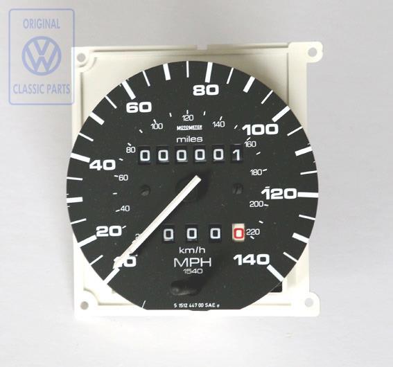 Speedometer with mile trip recorder AUDI / VOLKSWAGEN 193957033C