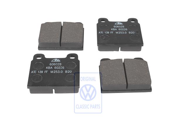 1 set of brake pads for disk brake AUDI / VOLKSWAGEN 251698151E