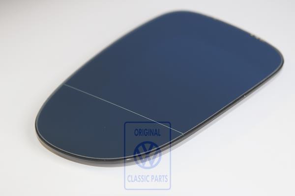 Mirror glass (aspherical- wide angle) with plate left lhd AUDI / VOLKSWAGEN 7M0857521D 4