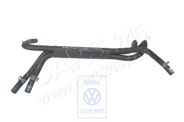 1 set fuel lines with connecting line for active charcoal filter system feed/return SKODA 1J0133986BQ