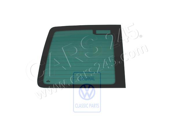 Rear window (insulating glass) , heated green/black, left AUDI / VOLKSWAGEN 7D0845501C