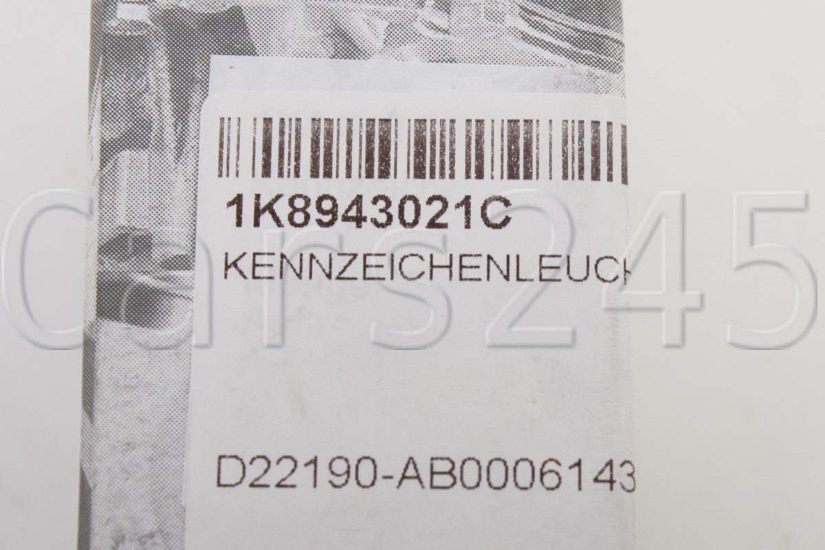 Led licence plate light SEAT 1K8943021C 4