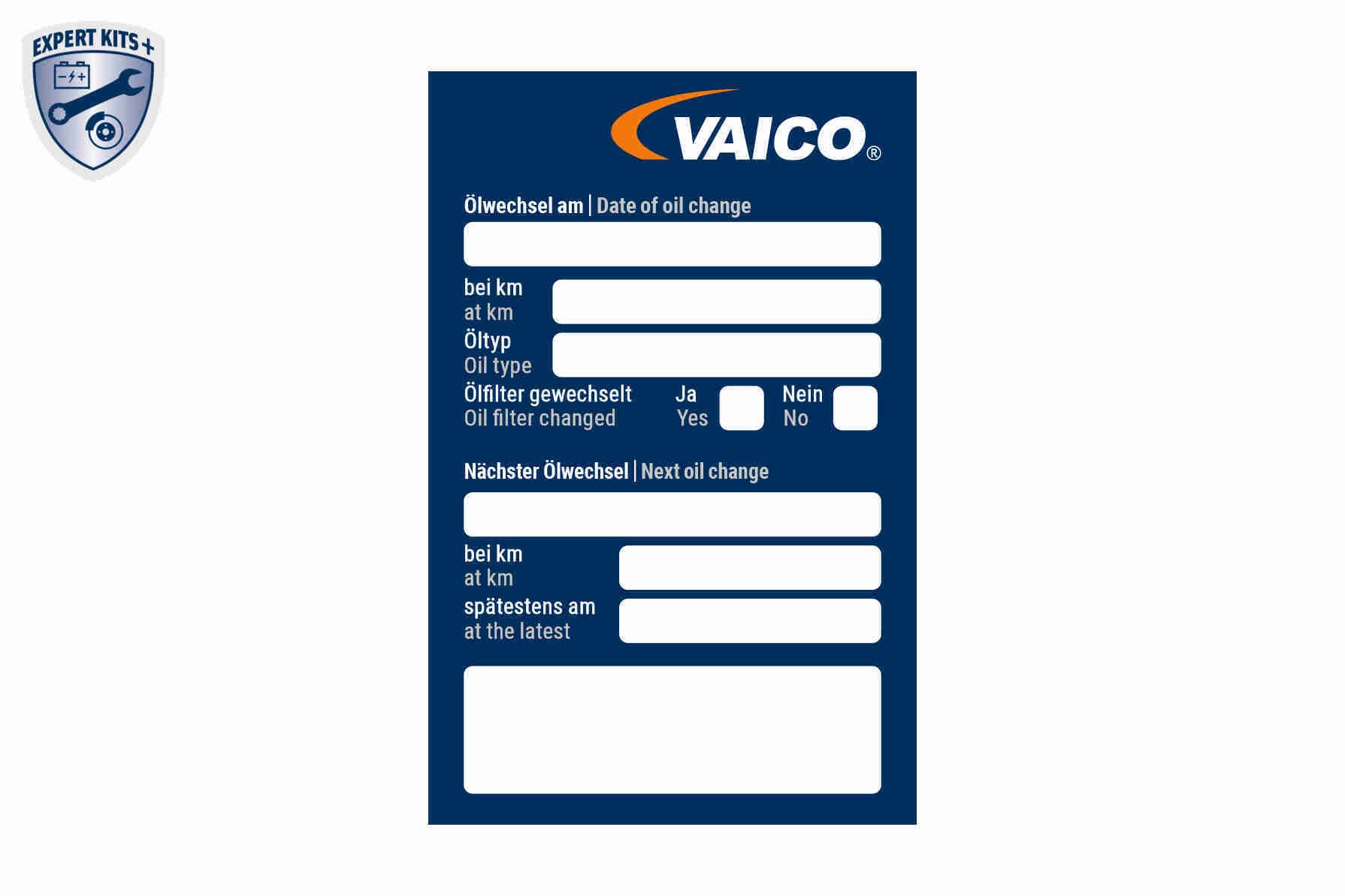 Parts Set, maintenance service VAICO V60-3001 5