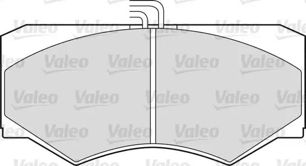 Brake Pad Set, disc brake VALEO 551021