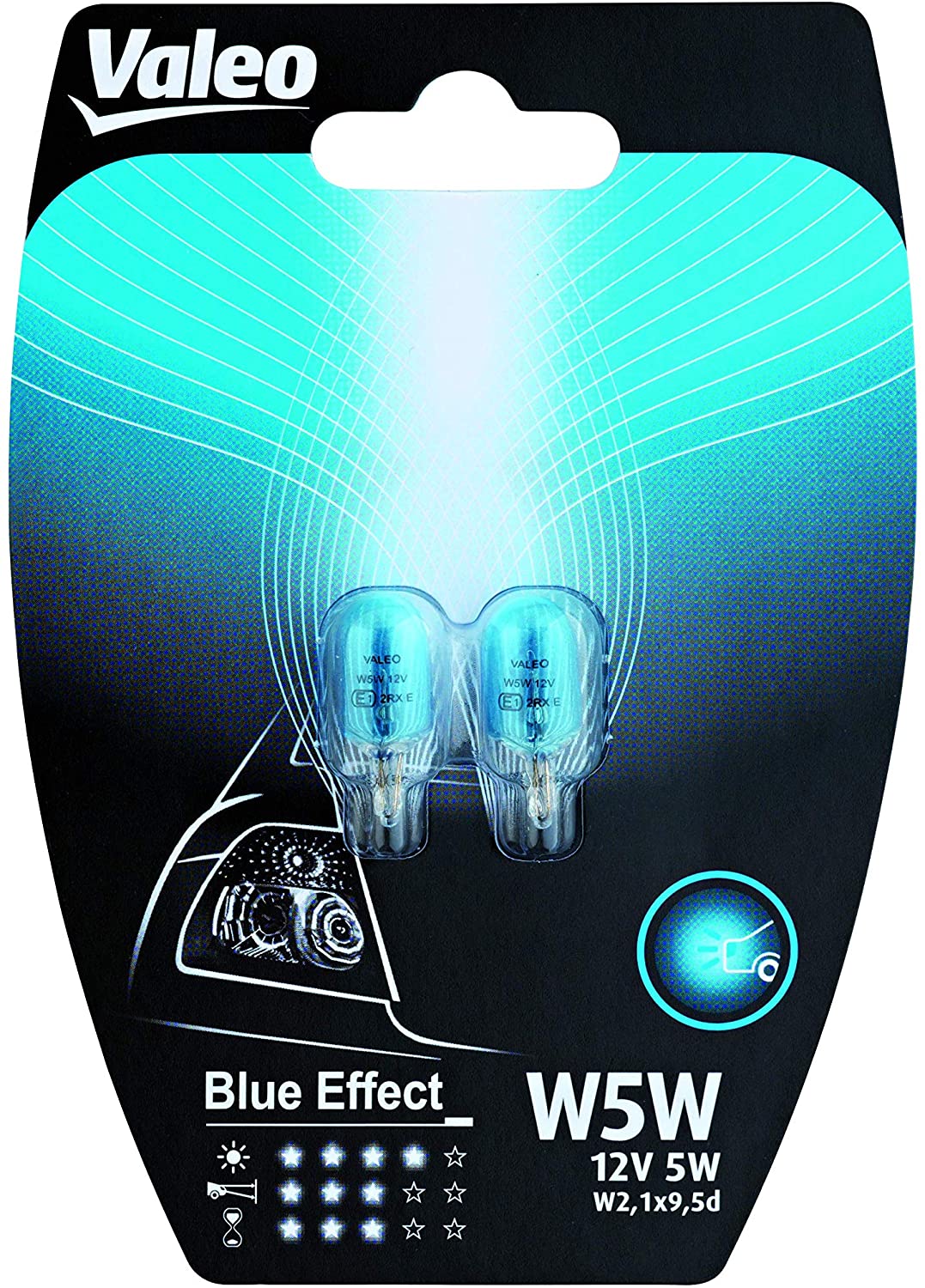 Bulb W5W Blue effect ,in package 2 psc. VALEO 032118