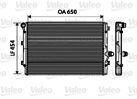 Radiator, engine cooling VALEO 734333