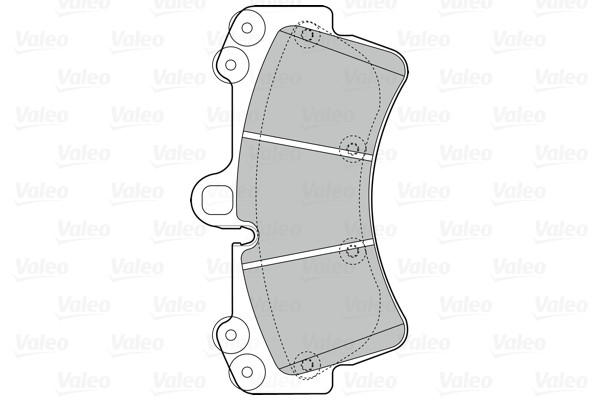 Brake Pad Set, disc brake VALEO 302043 2