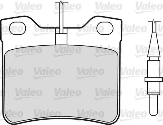 Brake Pad Set, disc brake VALEO 540429