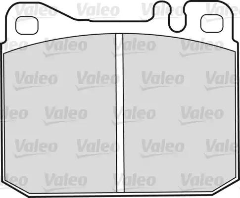 Brake Pad Set, disc brake VALEO 540161