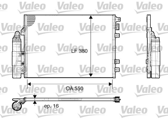 Condenser, air conditioning VALEO 817661