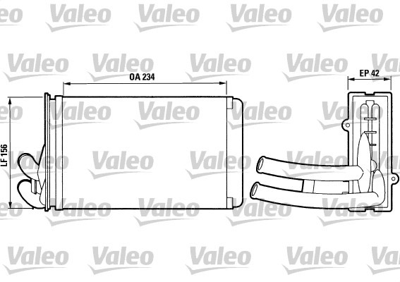Heat Exchanger, interior heating VALEO 812012
