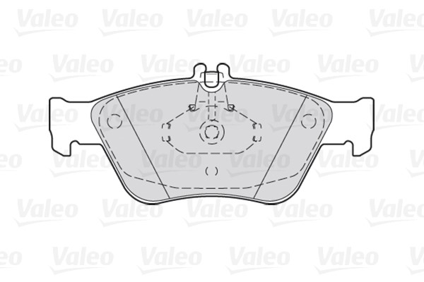 Brake Pad Set, disc brake VALEO 301357 2