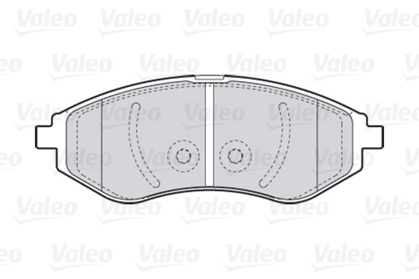 Brake Pad Set, disc brake VALEO 301644 2