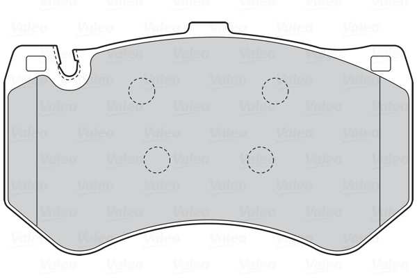 Brake Pad Set, disc brake VALEO 302227 2