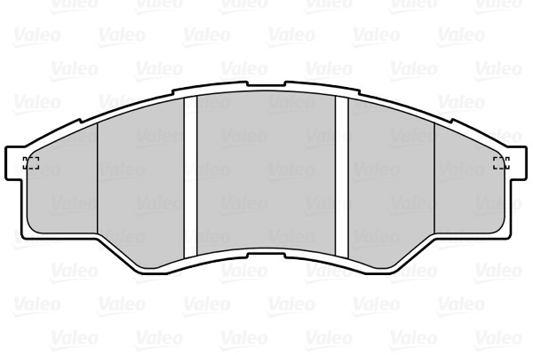 Brake Pad Set, disc brake VALEO 601545 2