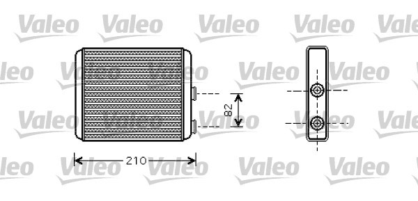 Heat Exchanger, interior heating VALEO 812363