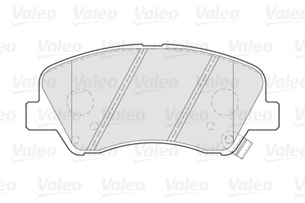 Brake Pad Set, disc brake VALEO 301021 2